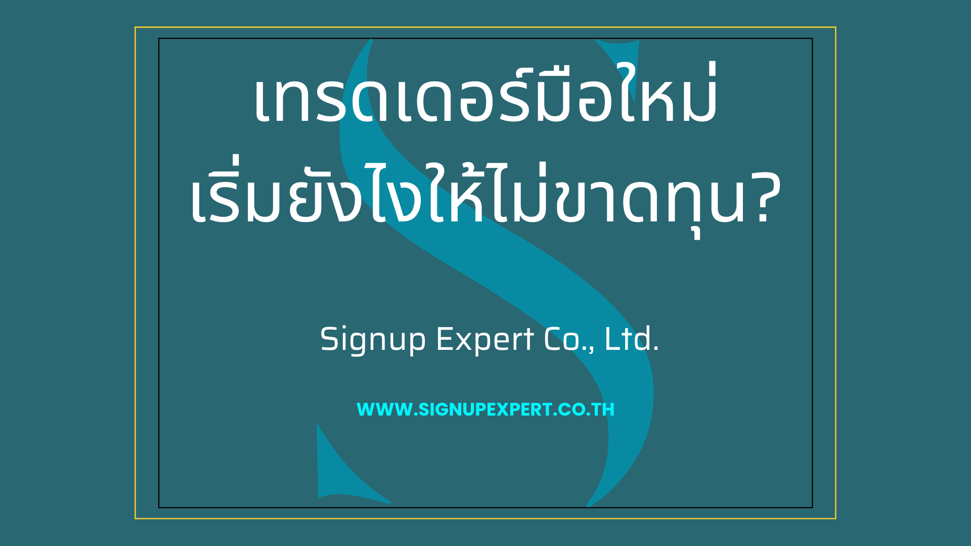 เทรดเดอร์มือใหม่ เริ่มยังไงให้ไม่ขาดทุน?