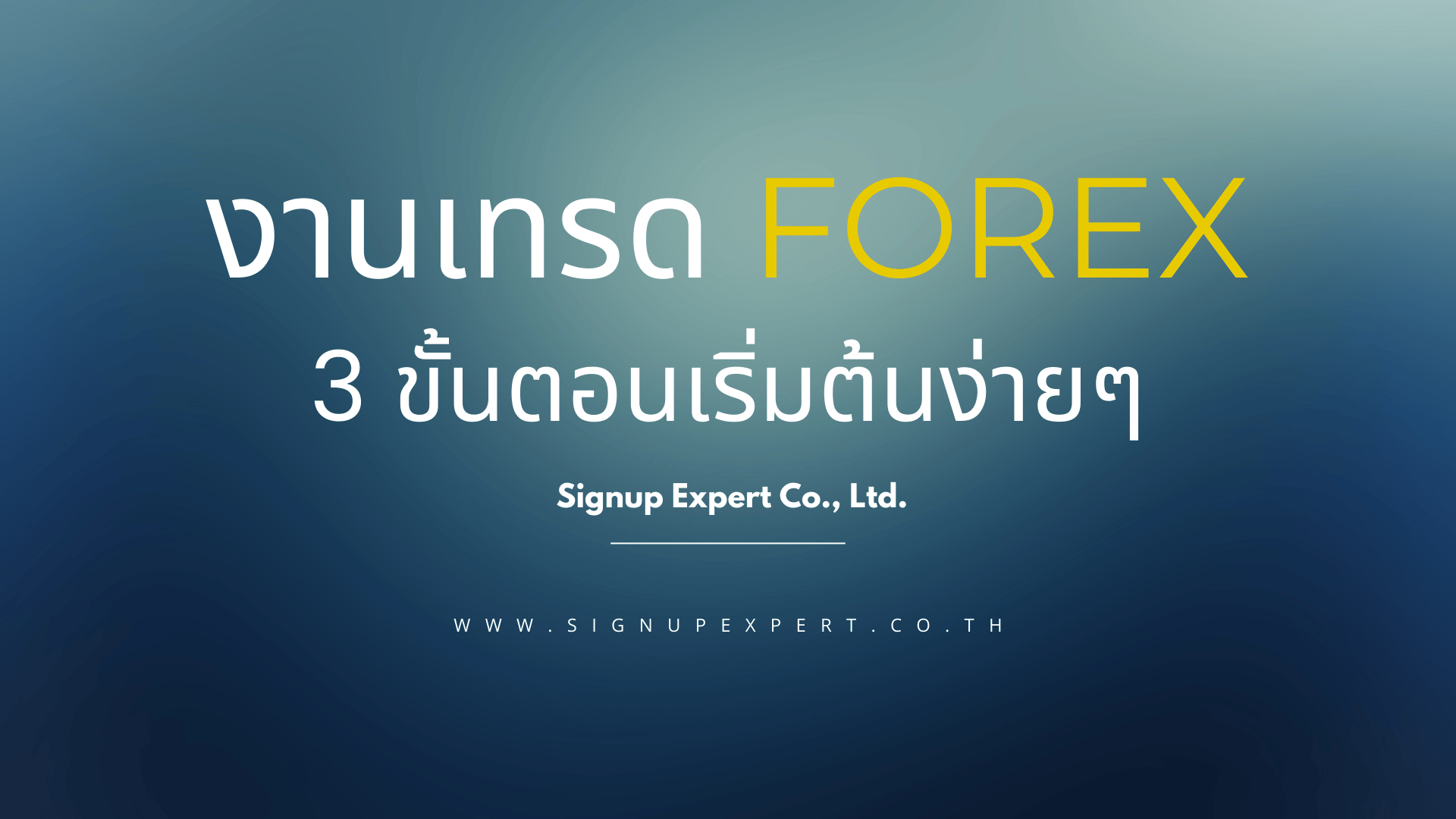 งานเทรด Forex: 3 ขั้นตอนเริ่มต้นง่ายๆ