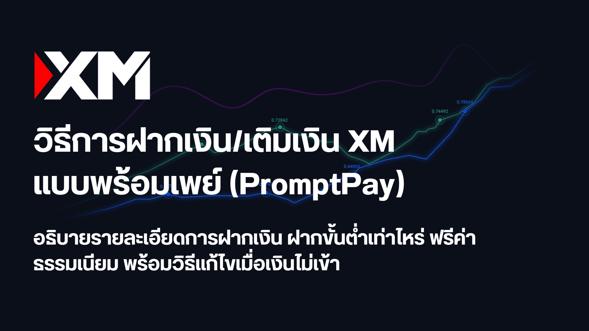 XM พร้อมเพย์: วิธีฝากเงิน เติมเงิน และแก้ไขปัญหาเงินไม่เข้าบัญชี