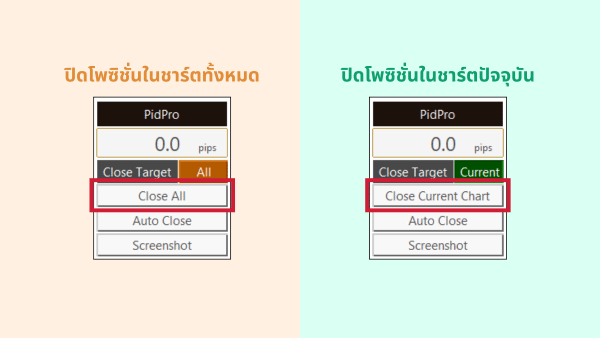 ภาพแสดงฟีเจอร์ปิดออเดอร์รวมแบบ Manual ของ PidPro
