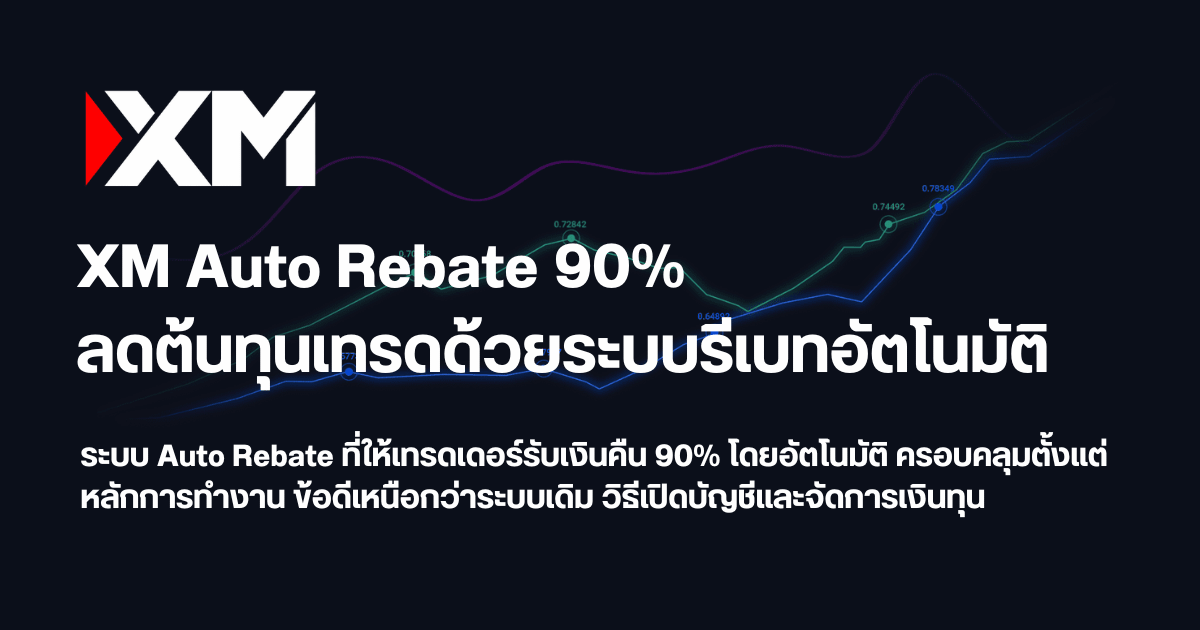 XM Auto Rebate 90% การันตีเรทสูงสุด!