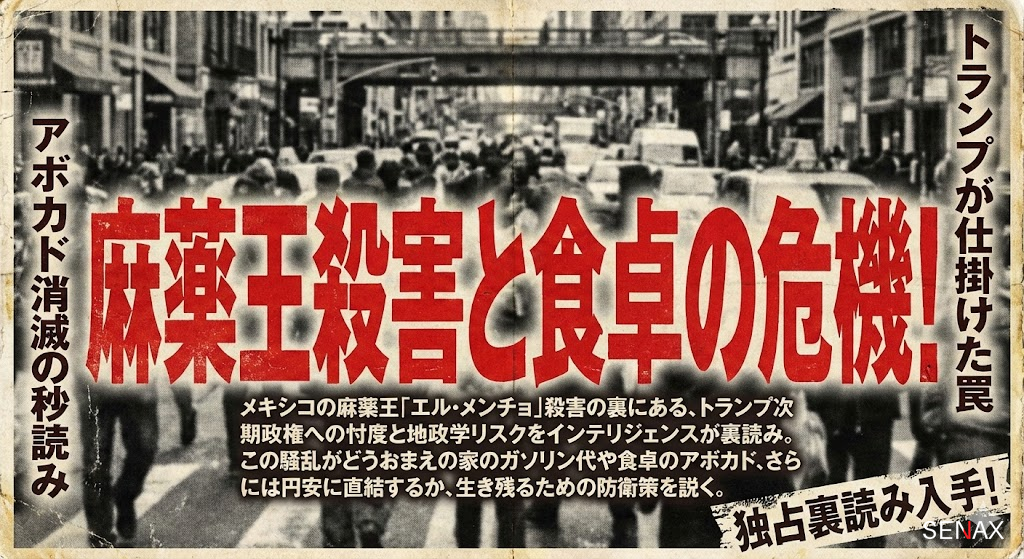 【地政学激震】メキシコ麻薬王殺害！トランプの「回答」が招く物価高騰の罠！