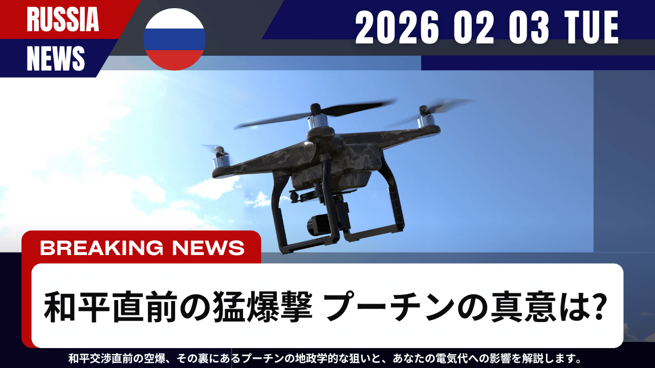 ロシア和平直前の猛爆撃！プーチンの真意とは？