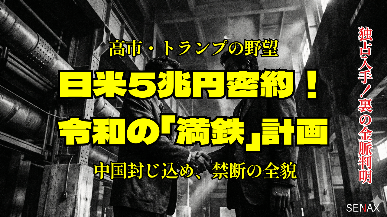 日米5兆円密約！令和の「満鉄」計画