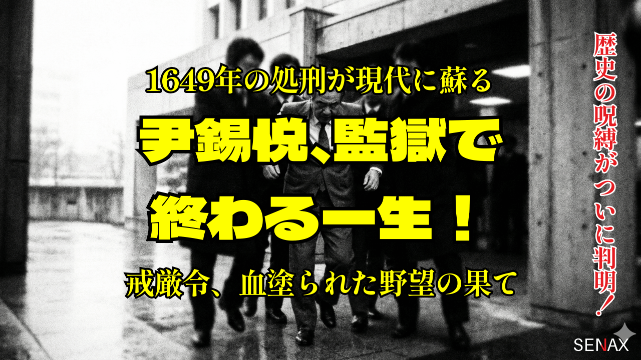 韓国尹錫悦、監獄で終わる一生！