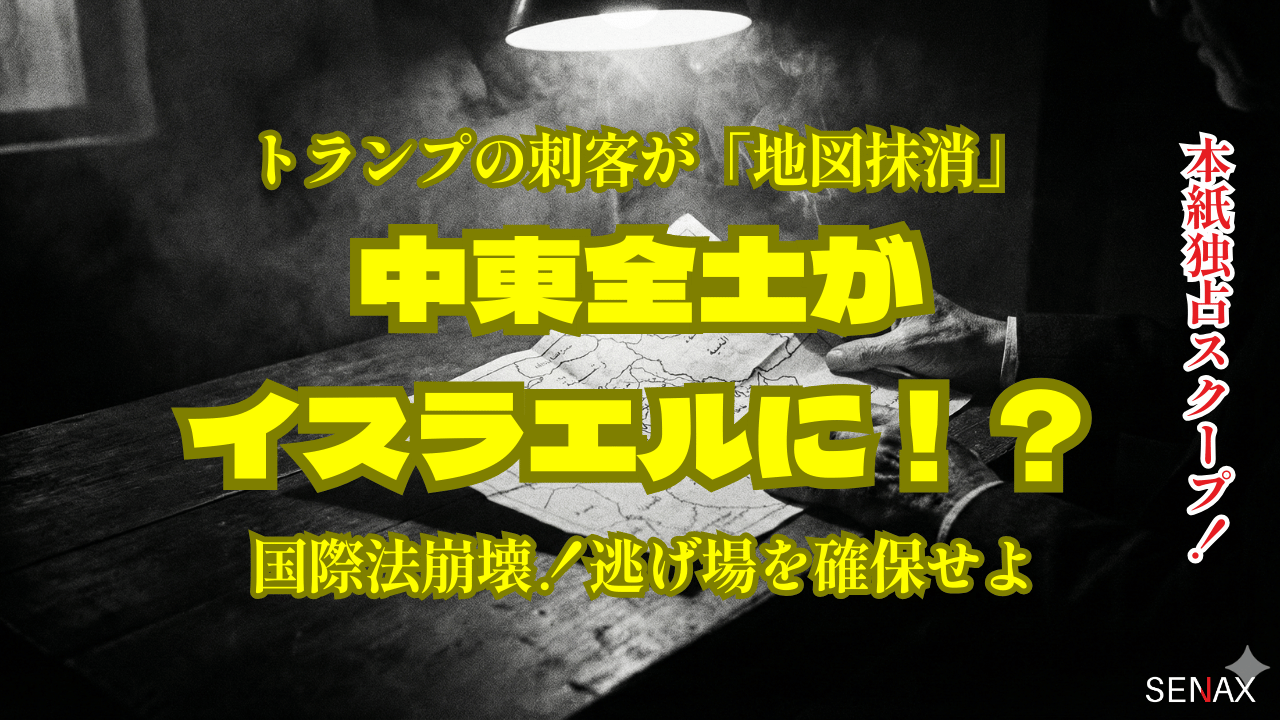中東全土がイスラエルに！？トランプの刺客が「地図抹消」