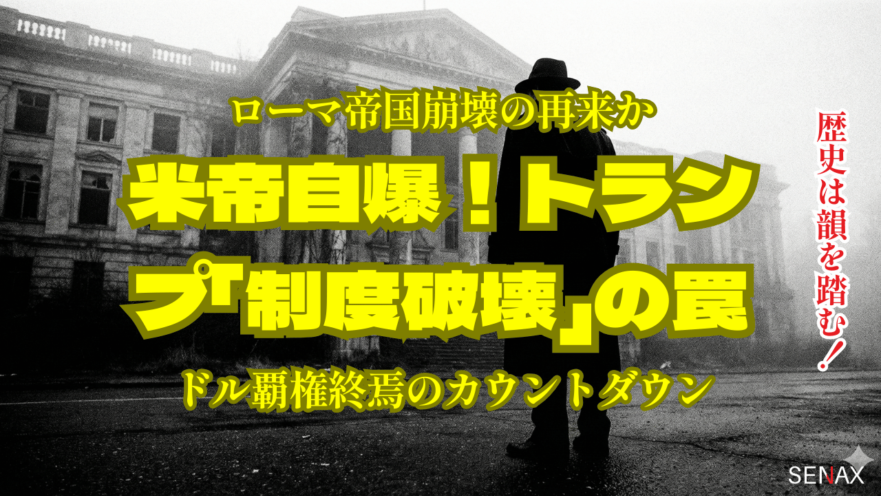 米帝自爆！トランプ「制度破壊」の罠