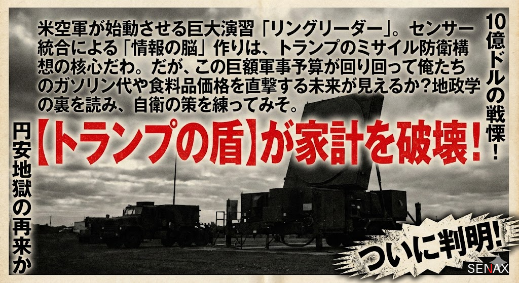 【米空軍の暴挙】トランプの「情報の脳」が日本人の家計を破壊する！