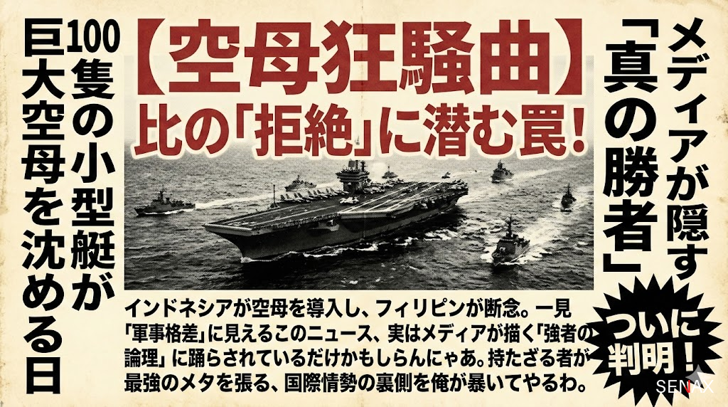 【空母狂騒曲】比の「拒絶」に潜む罠！メディアが煽る南シナ海格差の嘘