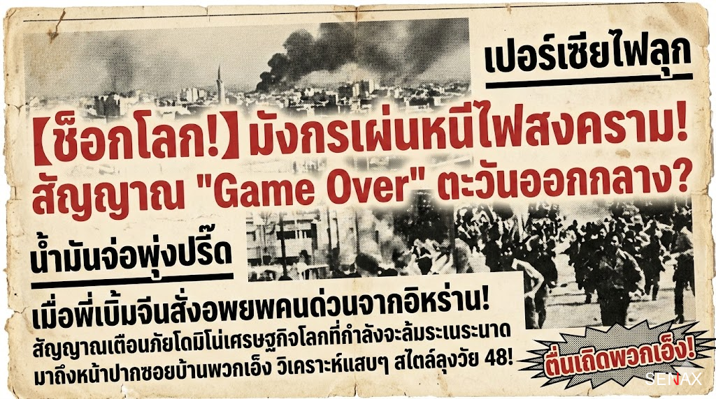 【ช็อกโลก!】มังกรเผ่นหนีไฟสงคราม! สัญญาณ "Game Over" ตะวันออกกลาง?