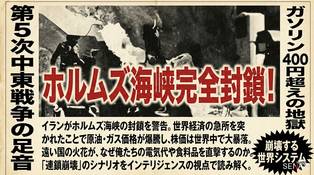 【世界終焉】ホルムズ封鎖でガソリン暴騰！俺たちの財布が消滅する！