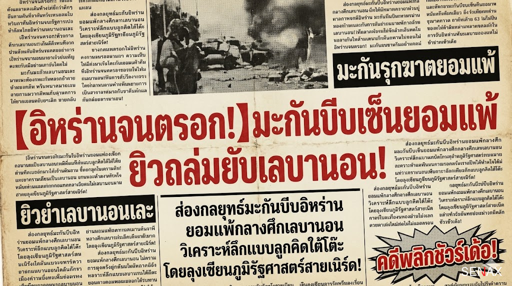 【อิหร่านจนตรอก!】มะกันบีบเซ็นยอมแพ้ ยิวถล่มยับเลบานอน!