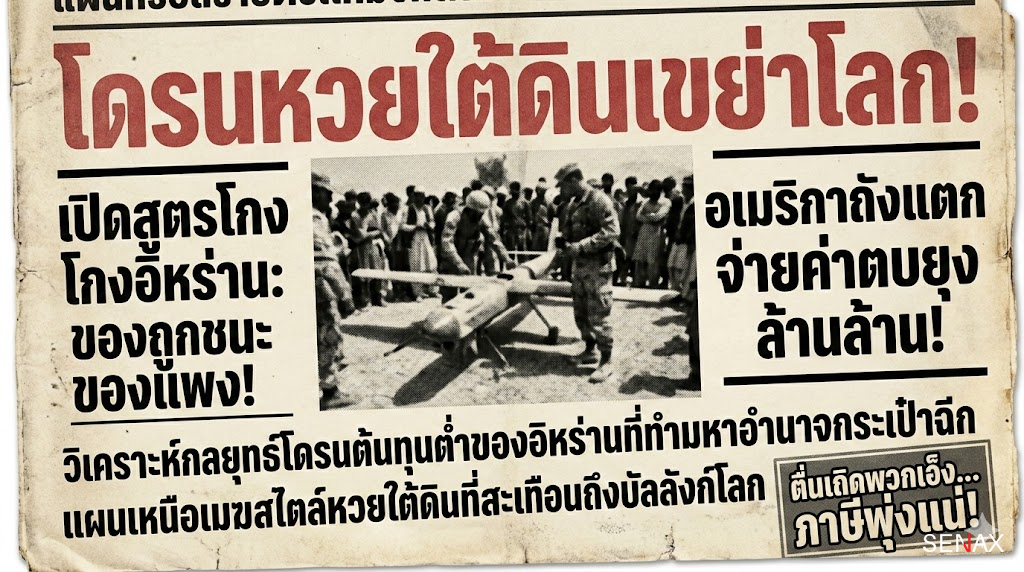 【โดรนหวยใต้ดิน!】 อิหร่านสแปมของถูกทำอเมริกาถังแตก!