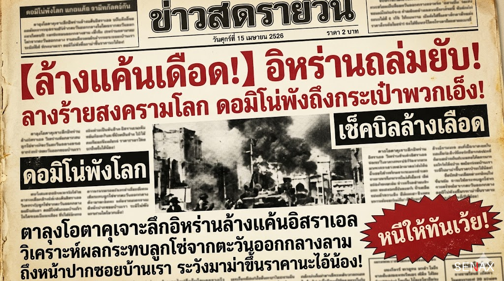 【ล้างแค้นเดือด!】อิหร่านถล่มยับ! ลางร้ายสงครามโลก ดอมิโน่พังถึงกระเป๋าพวกเอ็ง!