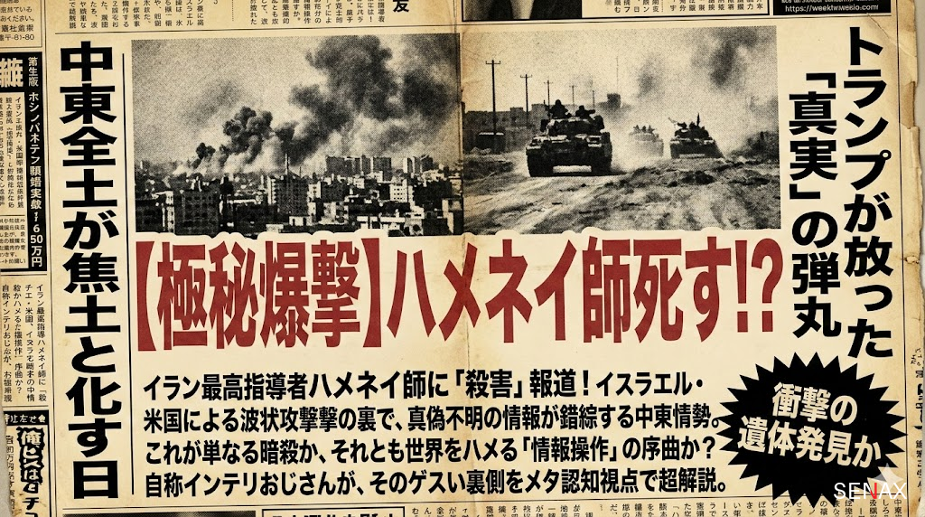 【衝撃】ハメネイ師死亡説の裏！米イスラエルが仕掛ける心理戦の罠