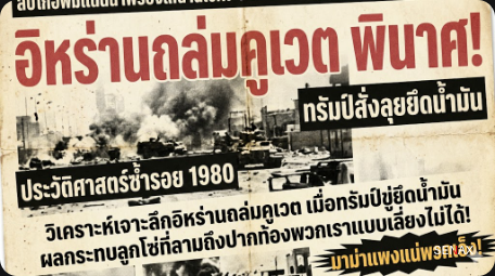 【โลกสยอง!】อิหร่านถล่มคูเวต ทรัมป์ประกาศยึดน้ำมัน พินาศยกแผง!