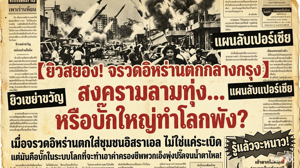 【ยิวสยอง! จรวดอิหร่านตกกลางกรุง】 สงครามลามทุ่ง... หรือบั๊กใหญ่ทำโลกพัง?