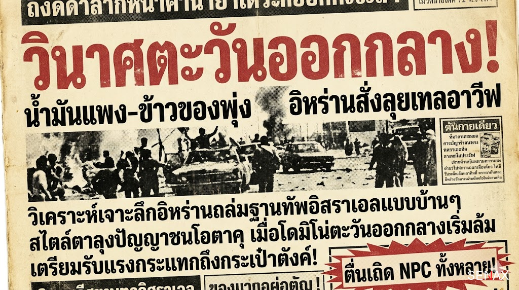 【วินาศสันตะโร!】 อิหร่านถล่มเทลอาวีฟ หายนะจ่อเคาะประตูบ้านพวกเอ็งแล้ว!