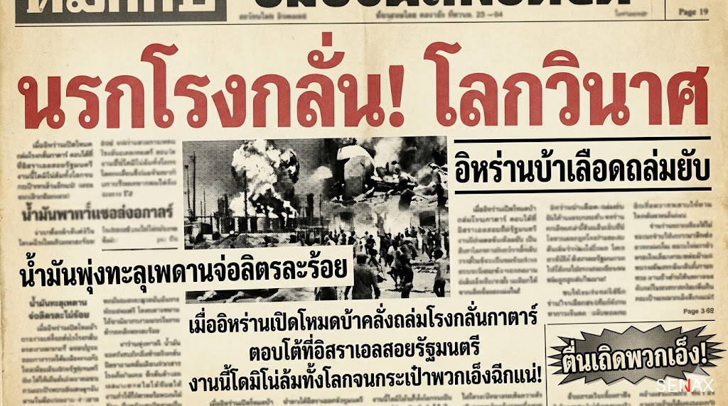 นรกแตก อิหร่านบอมบ์โรงกลั่น กาตาร์เละ! น้ำมันพุ่งโลกสะเทือน