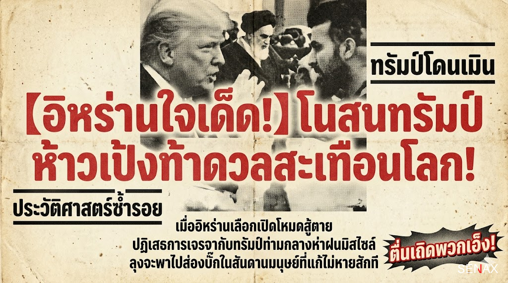 【อิหร่านใจเด็ด!】โนสนทรัมป์ ห้าวเป้งท้าดวลสะเทือนโลก!