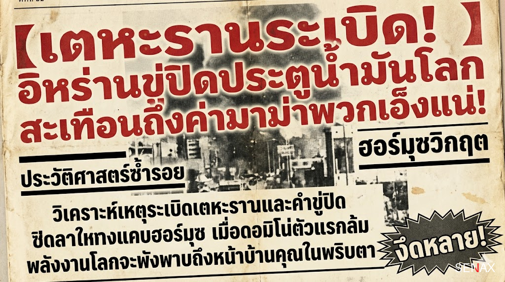 【เตหะรานระเบิด!】อิหร่านขู่ปิดประตูน้ำมันโลก สะเทือนถึงค่ามาม่าพวกเอ็งแน่!