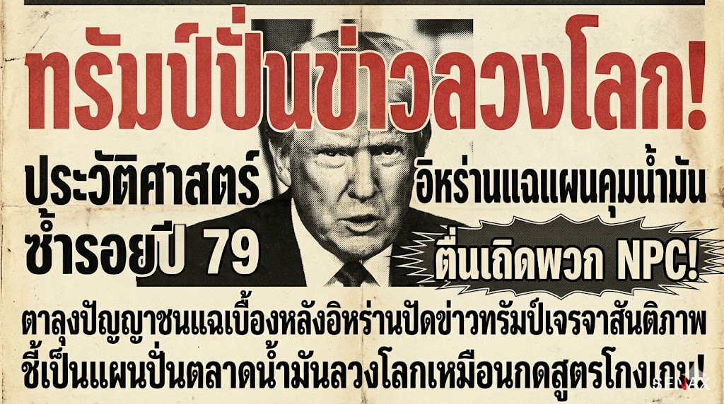 【โป๊ะแตก!】อิหร่านด่าทรัมป์ตอแหล! แฉแผนปั่นราคาน้ำมันต้มชาวโลก!