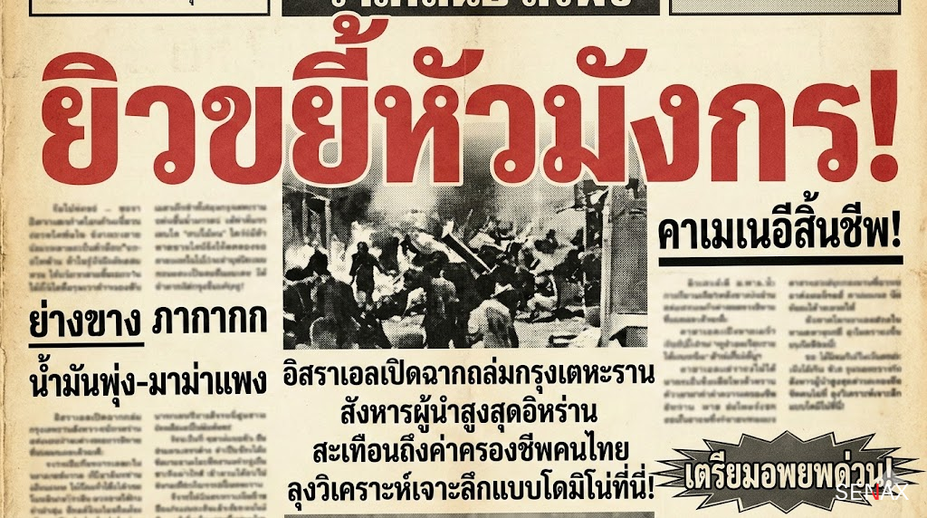 【ยิวถล่มไส้แตก!】 คาเมเนอีดับคากรุง! ตะวันออกกลางลุกเป็นไฟ!