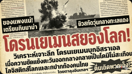 【ช็อกโลก!】โดรนเยเมนถล่มยิว สงครามลามทุ่งสะเทือนมาม่าในมือพวกเอ็ง!