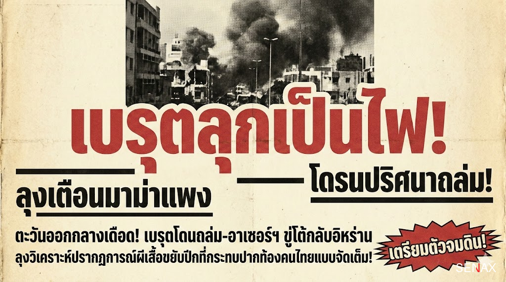 【ช็อกโลก!】ระเบิดลงเบรุตสะเทือนถึงอาเซอร์ฯ! โดมิโน่สงครามลามจ่อคอหอยพวกเอ็งแล้ว!