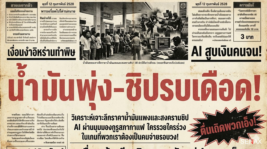 【น้ำมันพุ่งร้อยเหรียญ】ชิป AI รบเดือด! มหกรรมสูบเงินเข้ากระเป๋าเจ้ามือโลก!