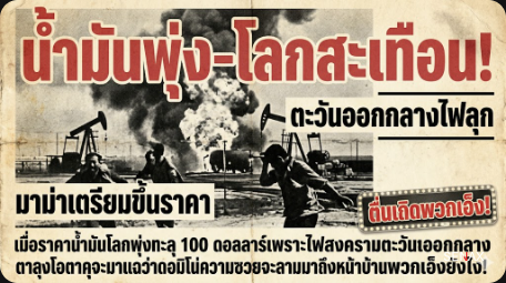 【ช็อกโลก!】น้ำมันพุ่งทะลุร้อยดอลล์ สงครามล้างผลาญ ทำมาม่าแพงระยับ!