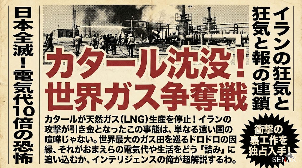 【緊急事態】カタールガス停止！イランの暴走で世界が全滅するにゃ