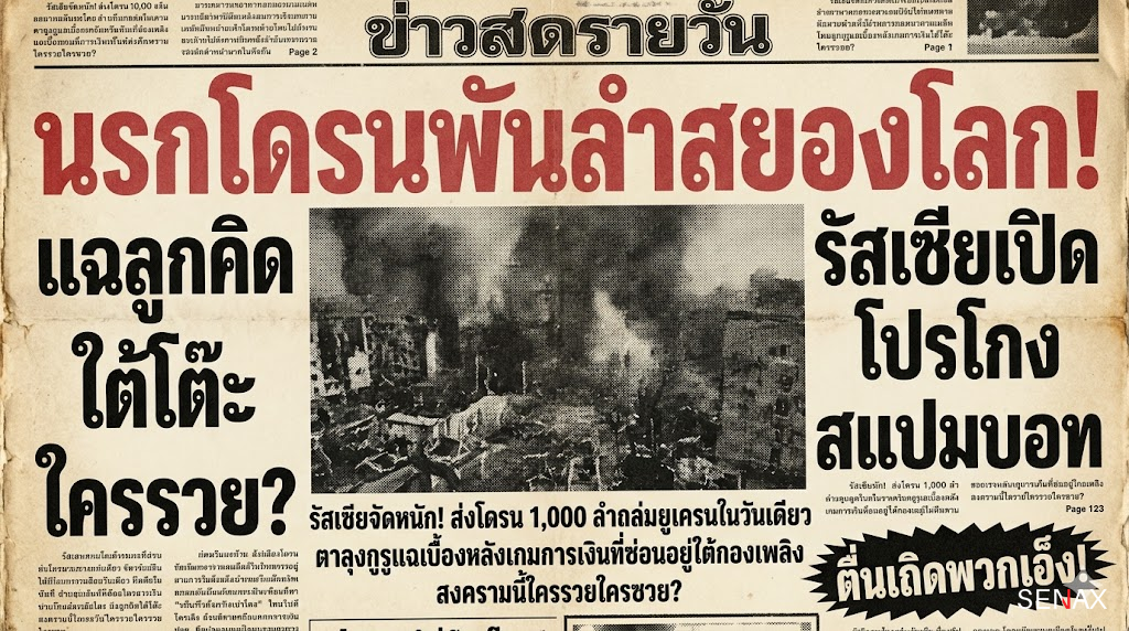 【นรกโดรน!】หมีขาวสาดพันลำถล่มยับ ยูเครนอ่วม-มรดกโลกพังพินาศ!