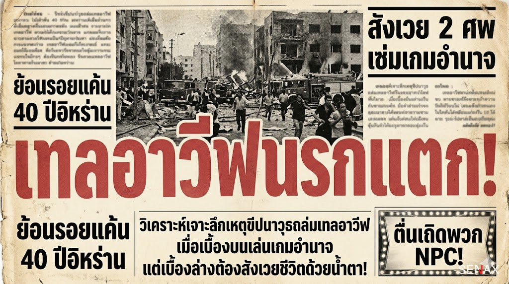 【นรกแตก】เทลอาวีฟโดนสอย! ขีปนาวุธถล่มยับ สังเวยแล้ว 2 ศพ!