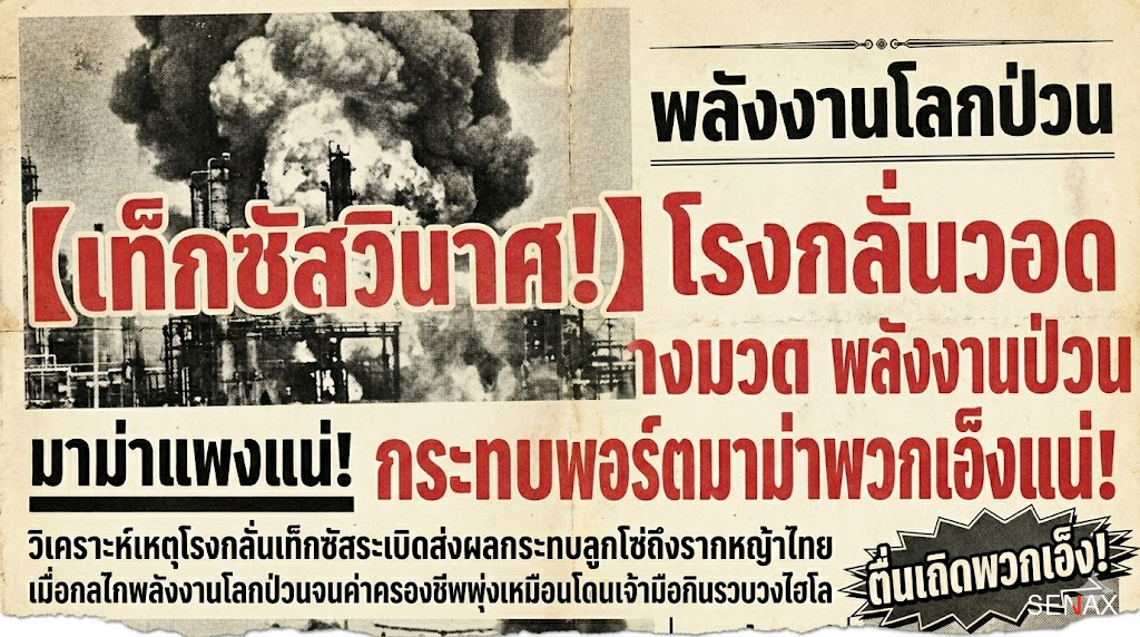 【เท็กซัสวินาศ!】โรงกลั่นวอด พลังงานป่วน กระทบพอร์ตมาม่าพวกเอ็งแน่!