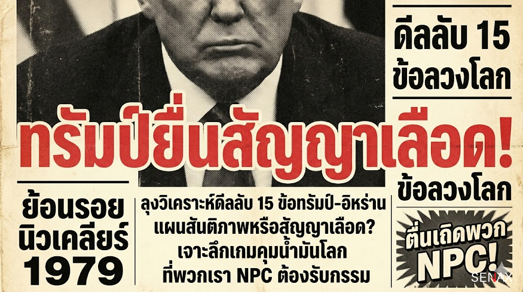 【ทรัมป์ยื่นดีลสยบอิหร่าน!】 แผน 15 ข้อเดิมพันน้ำมันโลก!