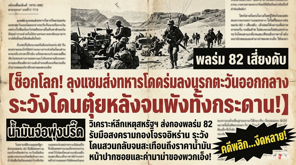 【ช็อกโลก! ลุงแซมส่งทหารโดดร่มลงนรกตะวันออกกลาง ระวังโดนตุ๋ยหลังจนพังทั้งกระดาน!】