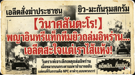 【วินาศสันตะโร!】 พญาอินทรีแท็กทีมยิวถล่มอิหร่าน... เอลีตสะใจแต่เราไส้แห้ง!