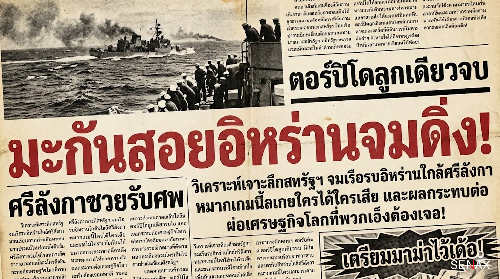 【ช็อกโลก!】มะกันสอยเรืออิหร่านจมดิ่งมหาสมุทร ศรีลังกาซวยรับจบ!