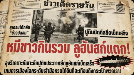 【หมีขาวกินรวบ!】 ปูตินยึดลูฮันสก์เกลี้ยงตู้ ยูเครนลั่นแค่ข่าวปั่น!