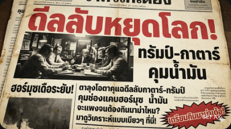 【ช็อกโลก!】ทรัมป์-กาตาร์ดีลลับ ยื้อคอหอยน้ำมันโลก!